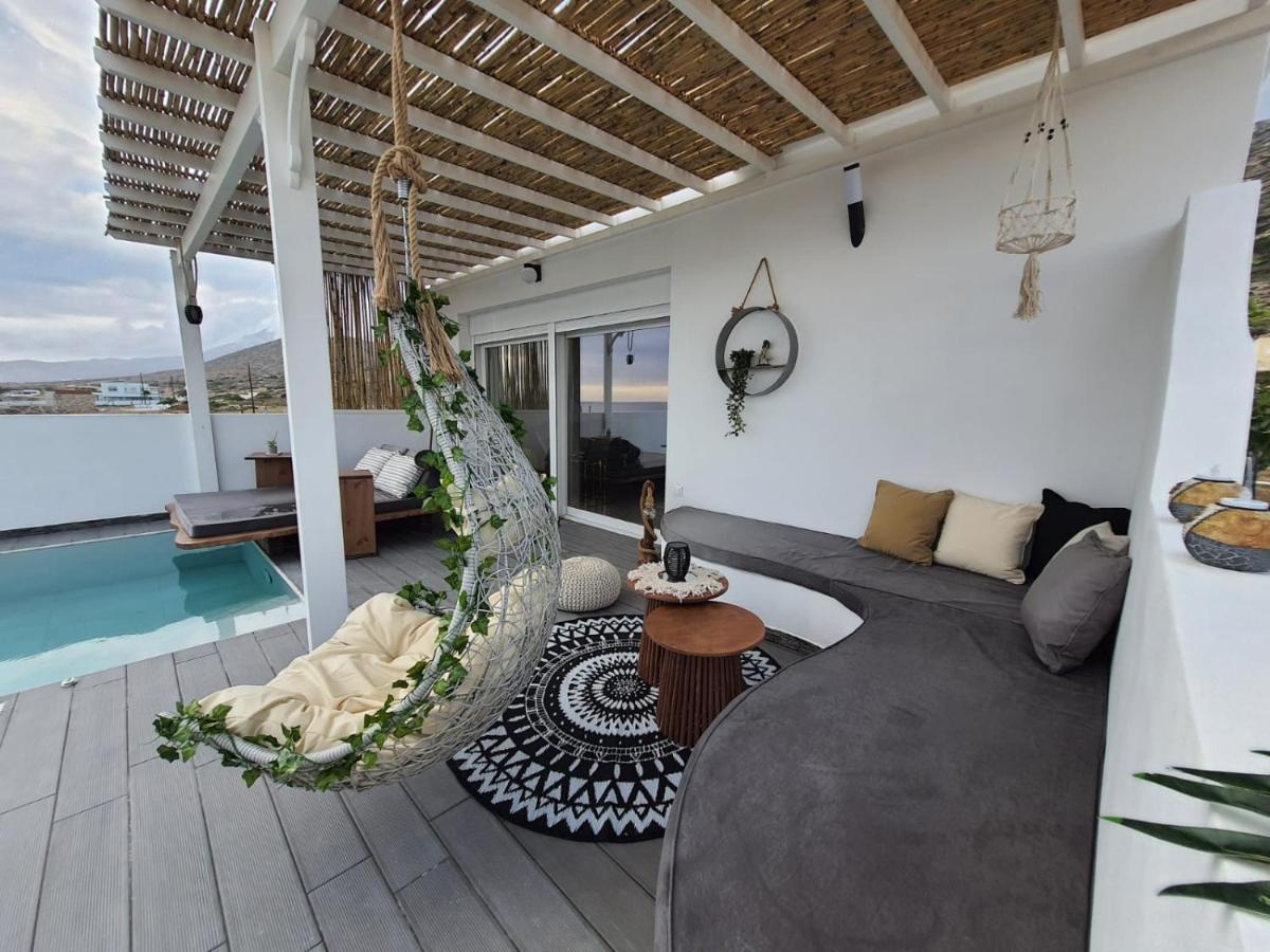 Tramonto Luxury Villa No2 - Breathtaking Sunset View 弗伊尼基昂 外观 照片