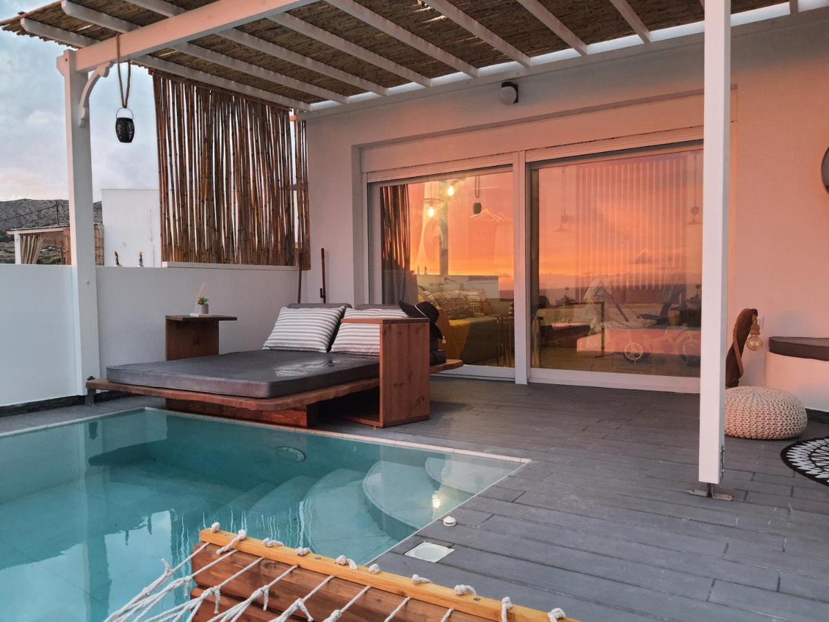 Tramonto Luxury Villa No2 - Breathtaking Sunset View 弗伊尼基昂 外观 照片