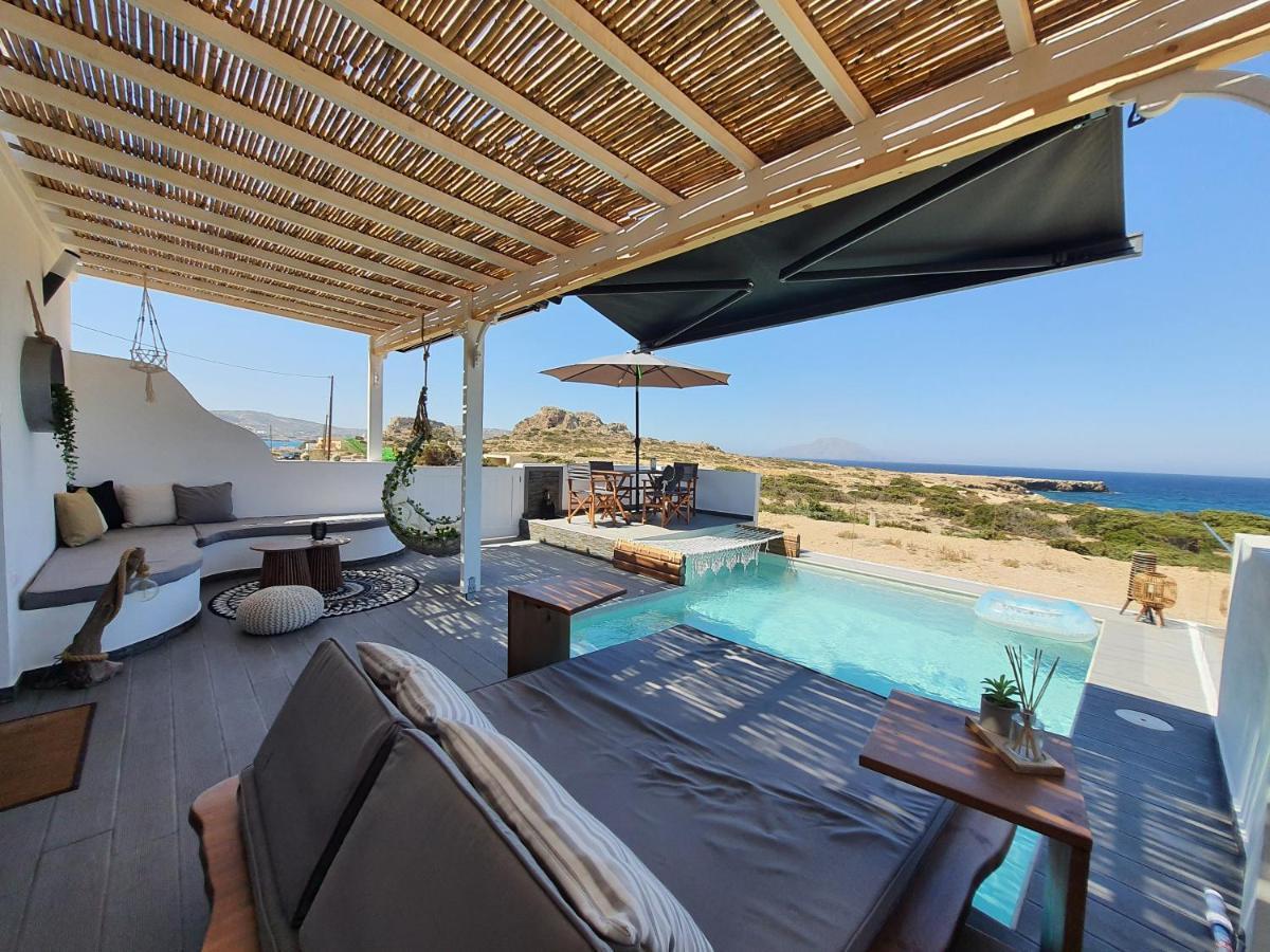 Tramonto Luxury Villa No2 - Breathtaking Sunset View 弗伊尼基昂 外观 照片