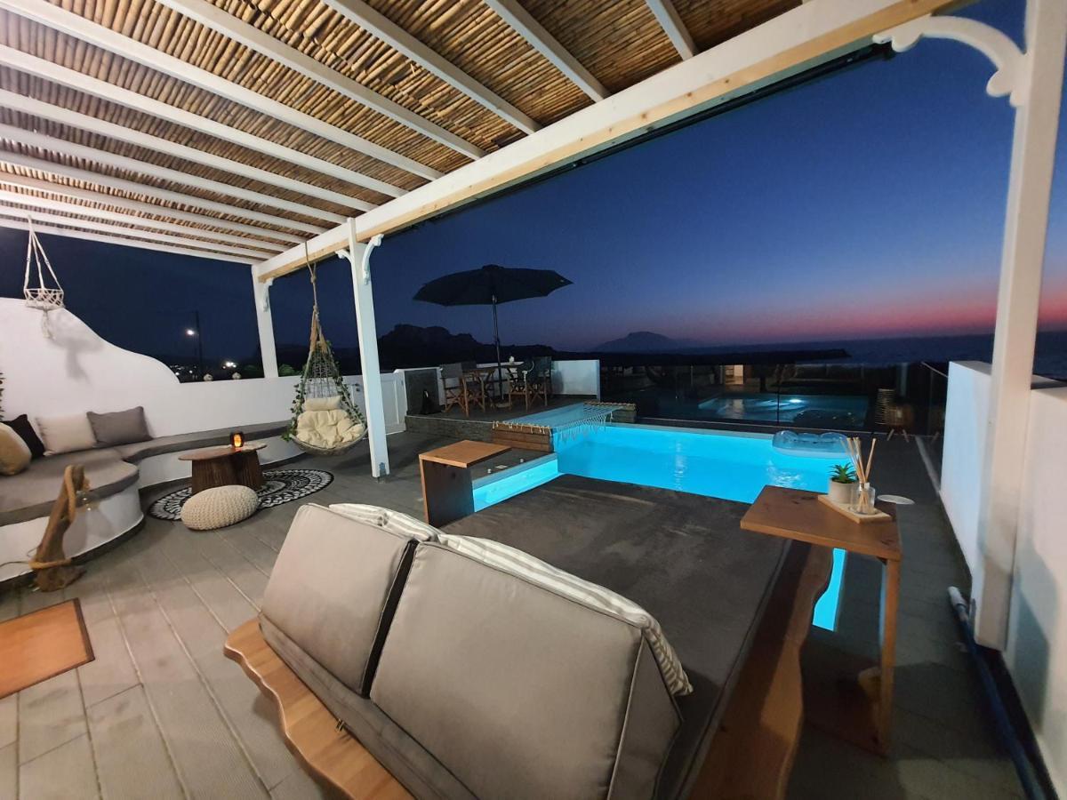 Tramonto Luxury Villa No2 - Breathtaking Sunset View 弗伊尼基昂 外观 照片