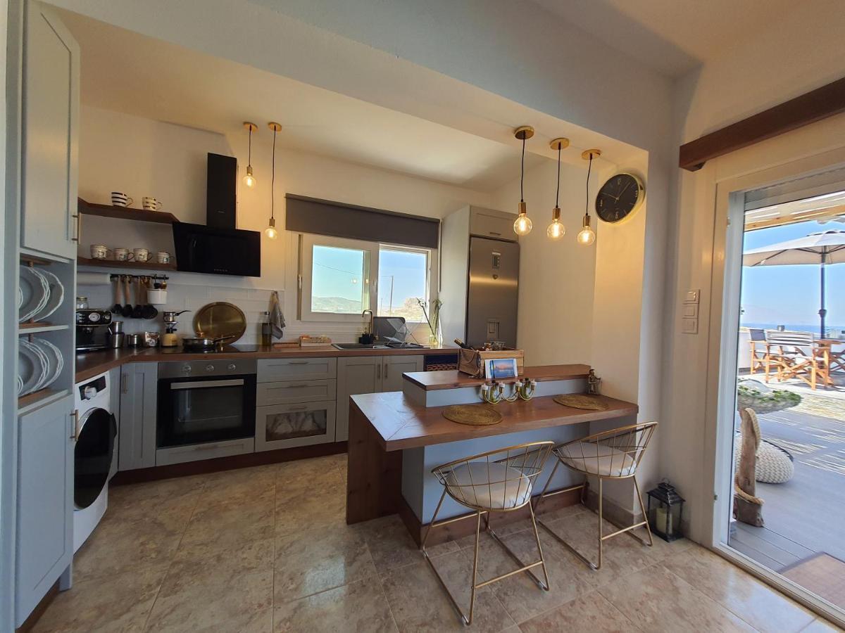 Tramonto Luxury Villa No2 - Breathtaking Sunset View 弗伊尼基昂 外观 照片