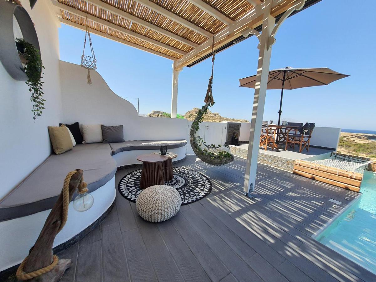 Tramonto Luxury Villa No2 - Breathtaking Sunset View 弗伊尼基昂 外观 照片