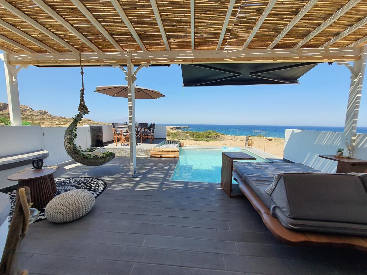 Tramonto Luxury Villa No2 - Breathtaking Sunset View 弗伊尼基昂 外观 照片