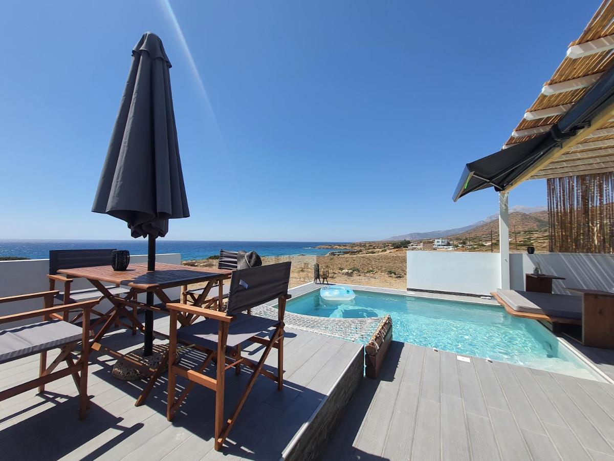 Tramonto Luxury Villa No2 - Breathtaking Sunset View 弗伊尼基昂 外观 照片