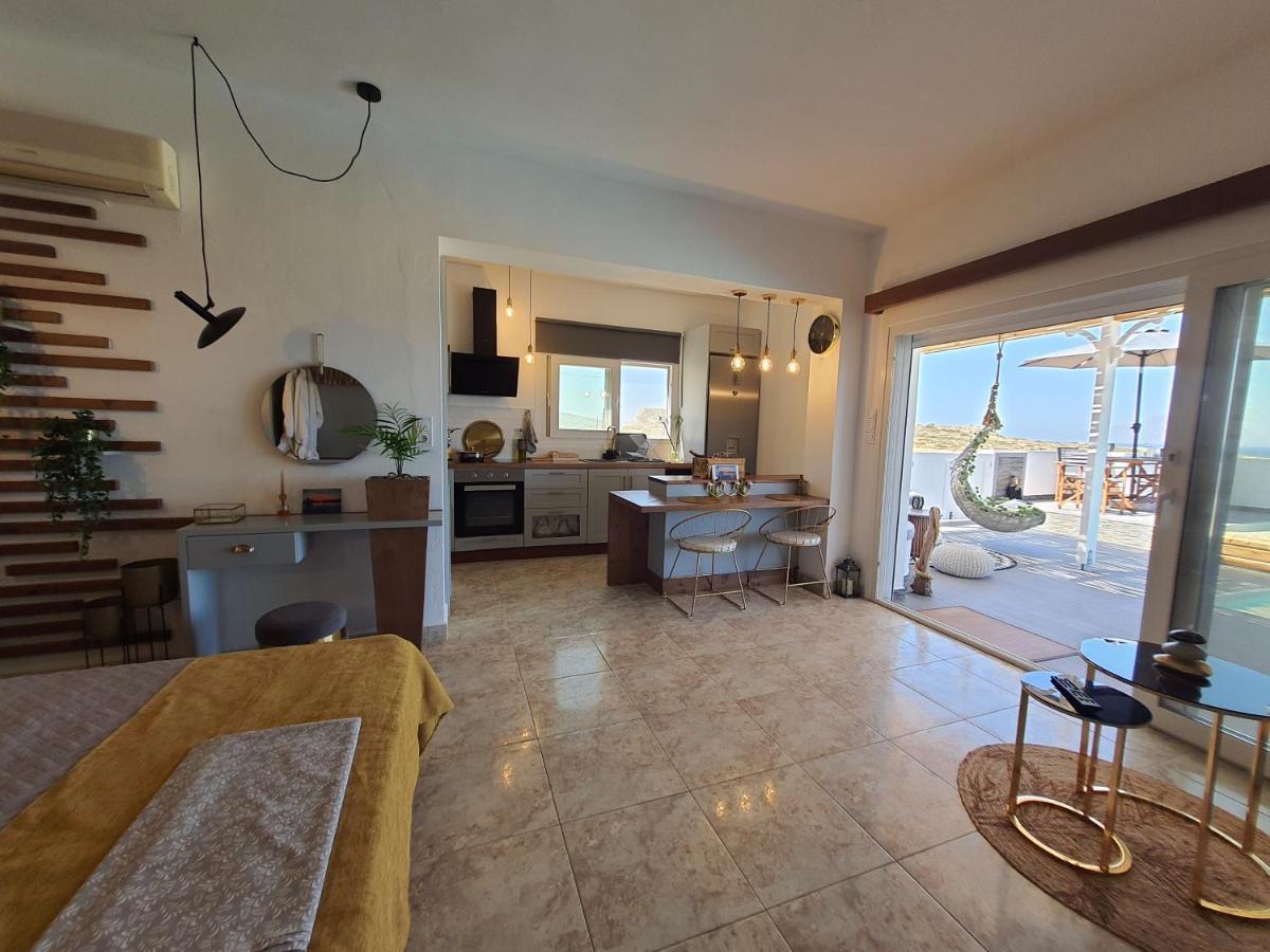 Tramonto Luxury Villa No2 - Breathtaking Sunset View 弗伊尼基昂 外观 照片